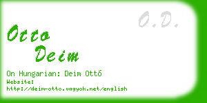 otto deim business card