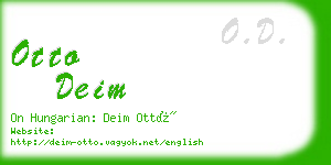 otto deim business card